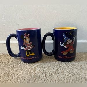 COMBO 2 FOR ONE! Set of 2 Disney mugs ~ Mickey and Minnie Mouse